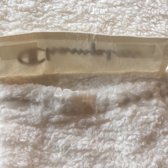 Champion Cream Hooded Sherpa Pull-over - NWT - Picture 4 of 7